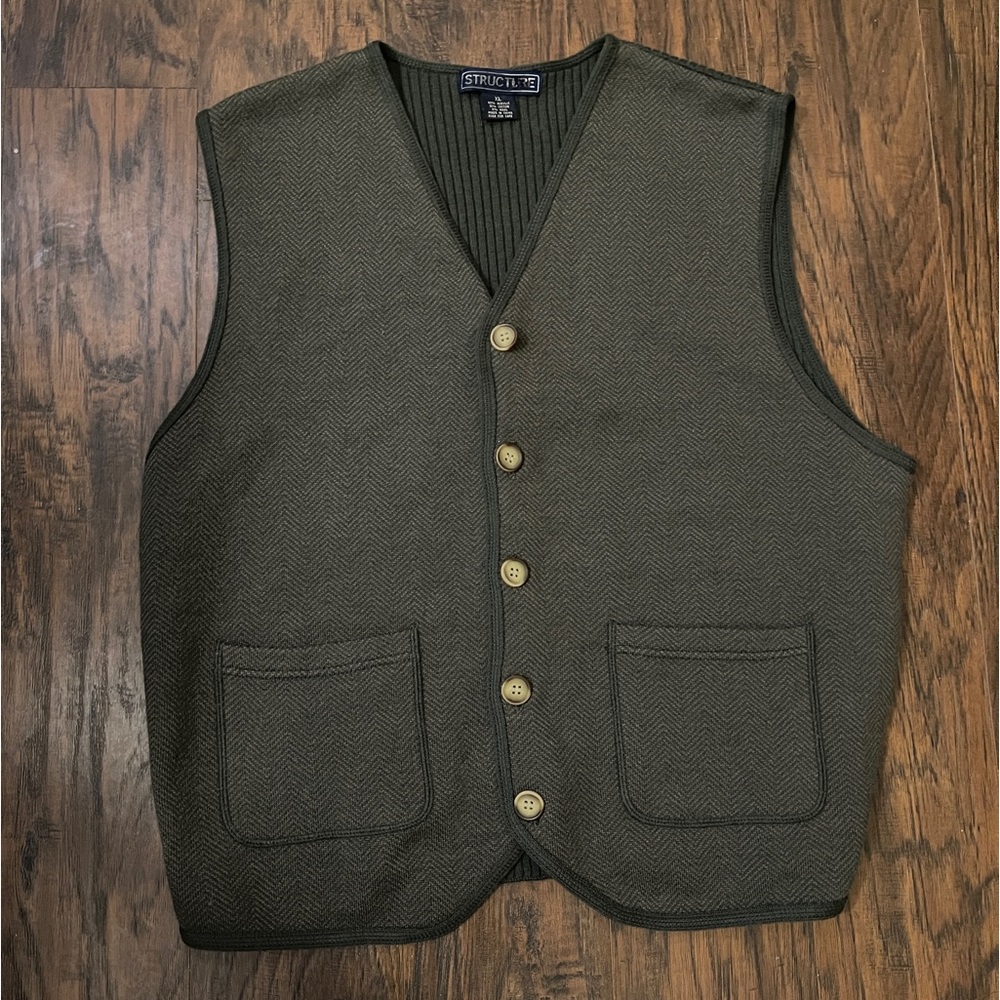 Vintage Structure Sweater Vest